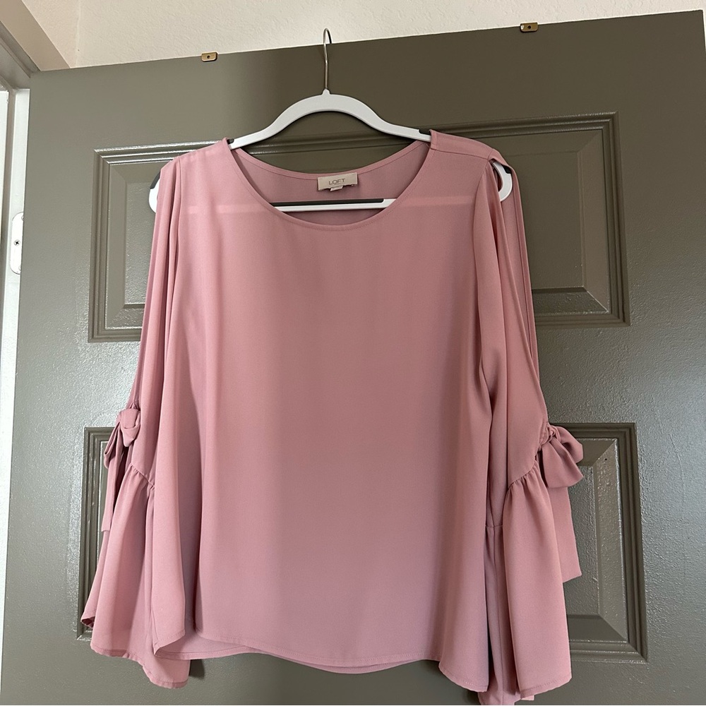 LOFT Women's Blush Pink Blouse